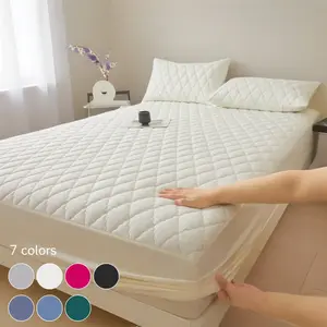 2/3 Piece Waterproof Mattress Protector, Fitted Sheet & Set with Deep Pocket  Soft Noiseless Breathable Stain-Resistant Bed Cover, Machine Washable, Includes Pillowcases for Bedroom, Guest Room, Dorm, Kids, Pets, Elderly, Waterproof Mattress Pad