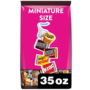 HERSHEY'S and REESE'S Assorted Chocolate Flavored Candy Party Pack, 35 oz