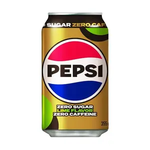 Pepsi Zero Sugar Lime Flavor 355ml - Korean Edition, Caffeine-Free, Zero Calories