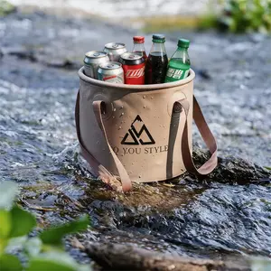 20L Collapsible Water Bucket, Portable Folding Bucket for Outdoor Camping Travel Fishing, Easy to Carry & Store