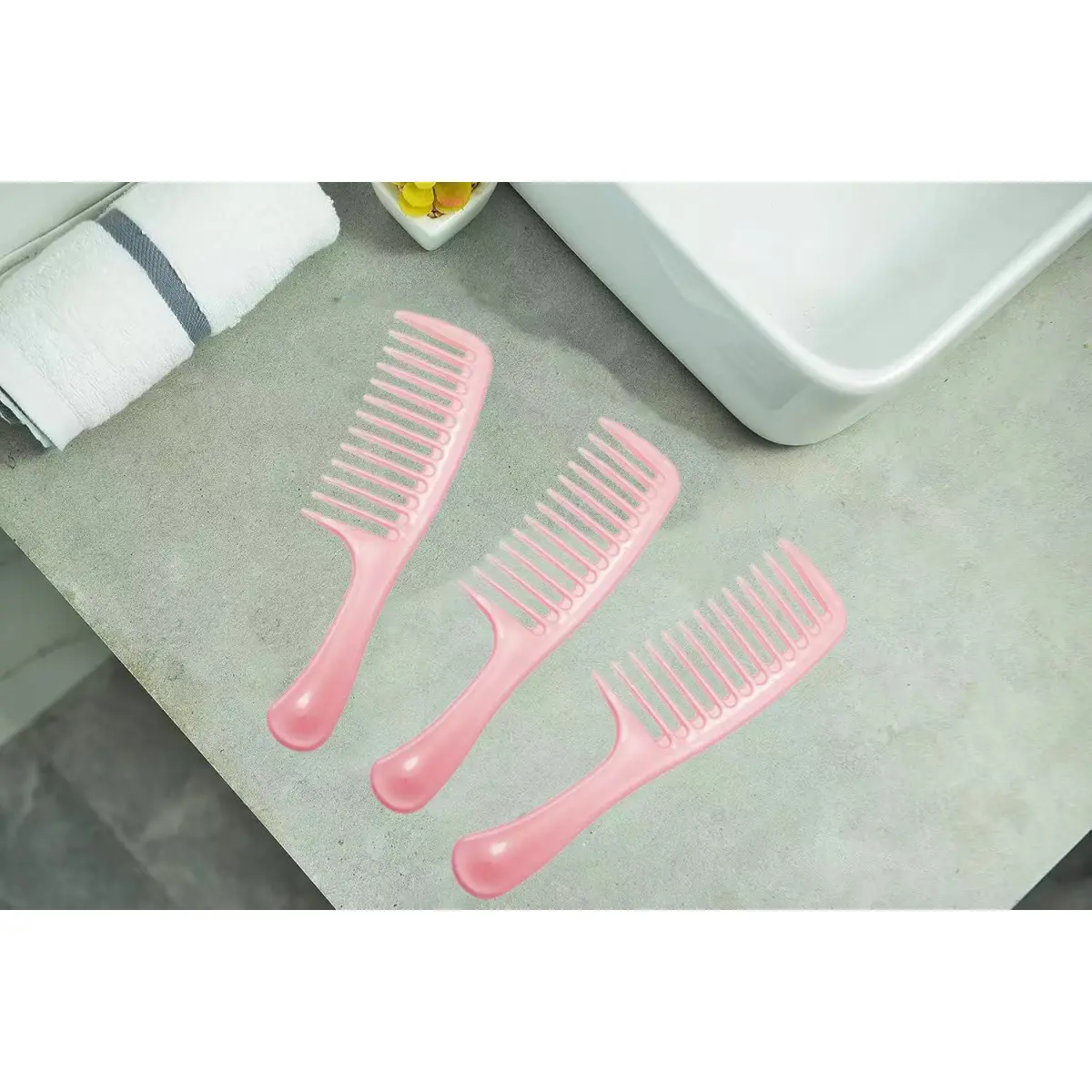 Wide Tooth Detangling Comb Durable Styling Brush for Curly Long and Wet Hair Types Professional Hair Care