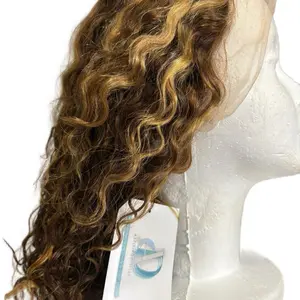 Lace Frontal 13x4 Water Wave P4/27 Color Hairpiece for Reference Only