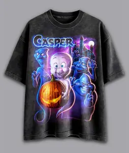 [Sale up to 30%] + [FREE SHIP] Comfort Colors  Vintage Movie Casper Halloween Washed Heavy T-Shirt, Horror Movie Sweatshirt, Halloween Hoodie, Unisex T-shirt, Halloween Horror Gift.