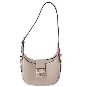 Pre-owned christian louboutin Leather Shoulder Bags Mini Carasky Shoulder Bag Tan Logo Classic Leather