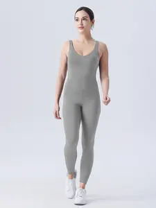 Spring Yoga Suit, Yoga Jumpsuit, High Elasticity Slimming Bodysuit for Gym Training, Sexy Below Ankle Fit, Perfect Activewear for Fitness Enthusiasts