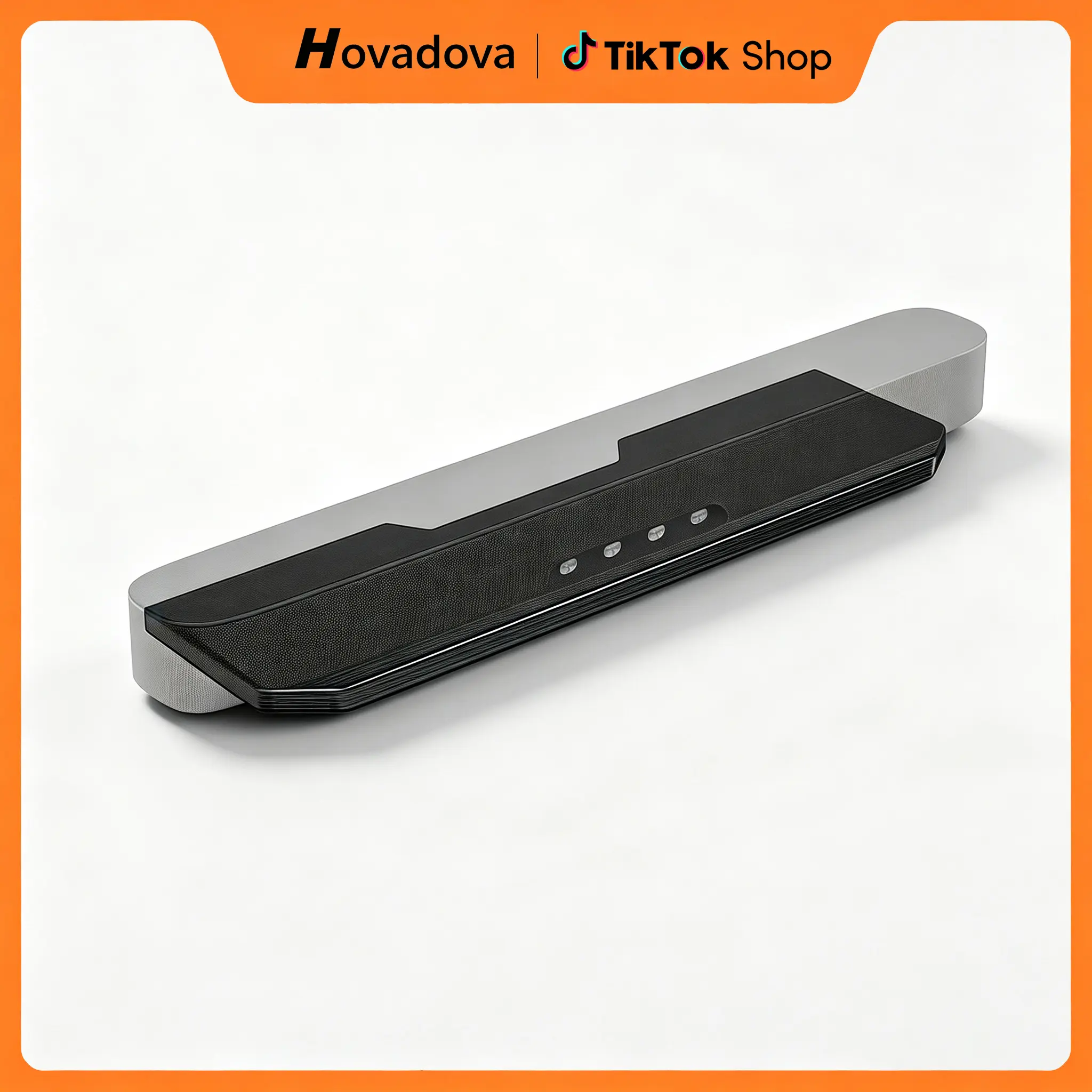 Wooden-Style Heavy-Duty Soundbar Wall Mount Bracket, Universal Audio Accessories, Floating Shelf Holds Up to 88LBS for Most Sound Bars