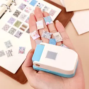 Mini Postage Stamp Paper Punch, 0.5×0.6 Inch / 1.27×1.52 cm, Craft Punch for Card Making Scrapbooking