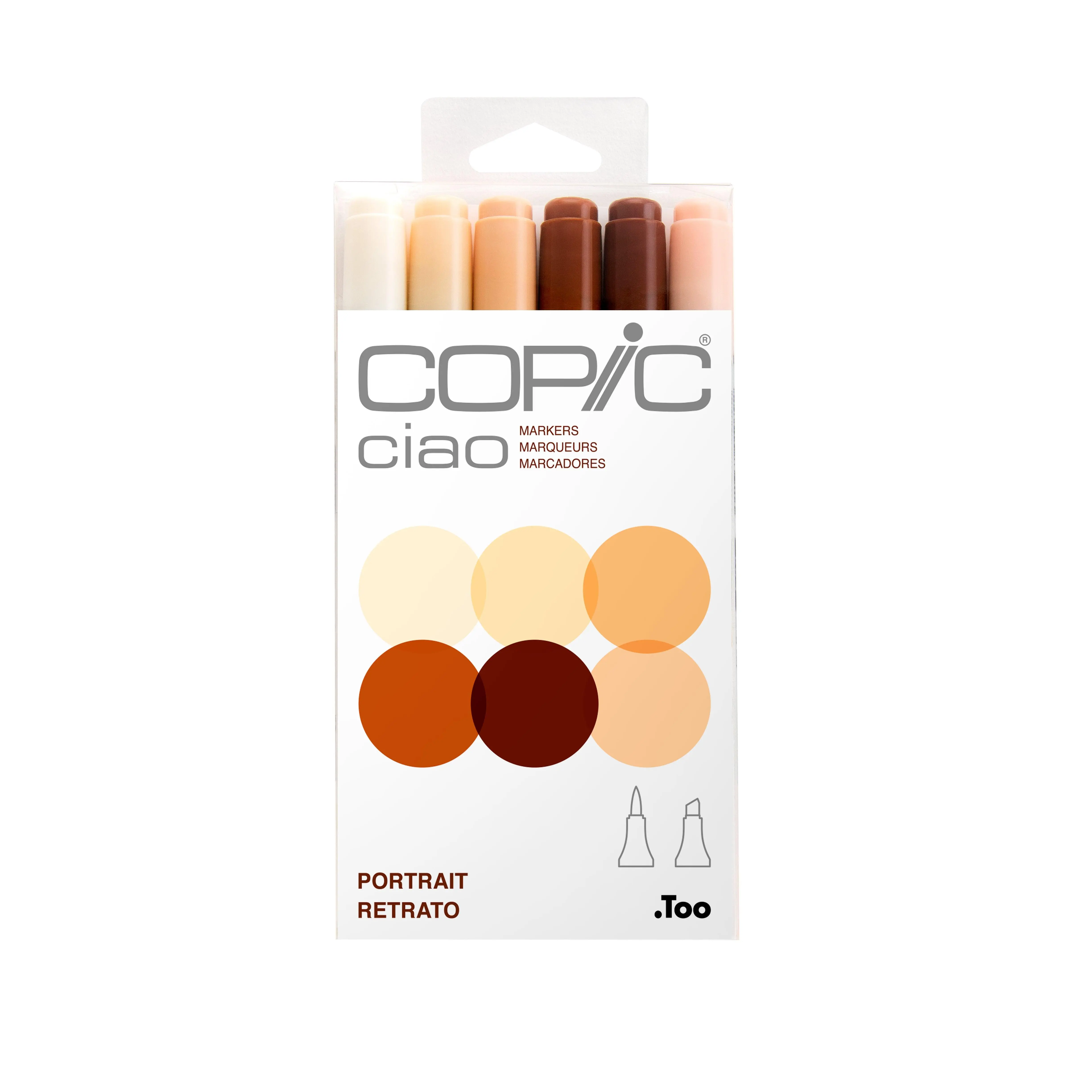 Copic - Ciao Marker Set - Portrait, 6 pk