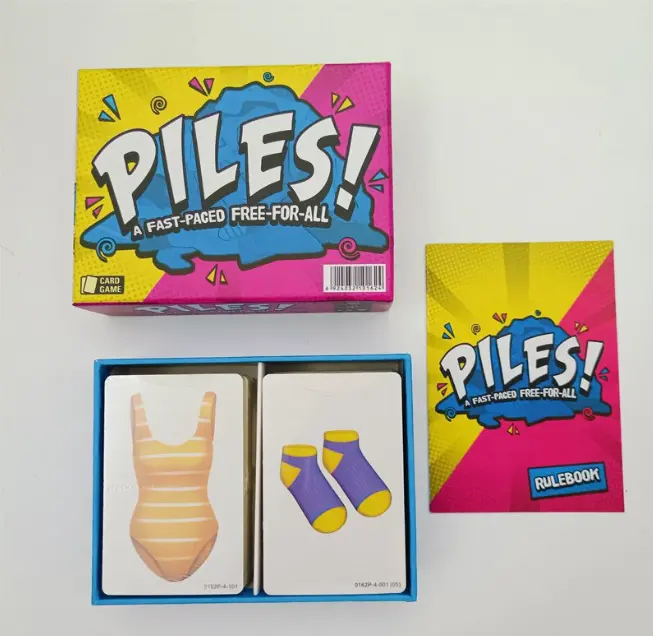 Piles! Fast‑Paced Party Card Game Quick Reaction Family Board Game Interactive Group Game for Game Night Kids Adults