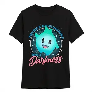 [100%25 Cotton] Lumalee Luna Star Dark T-Shirt - Unique Fun Pattern, Short Sleeve
