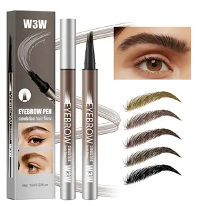 Long-lasting Waterproof 4D Eyebrow, Micro-forked Tip Pen for Flawless Hair-like Strokes, Natural Microblade Brow Simulation, Smudge-proof All-day Wear for Daily Makeup & On-the-Go Touch Ups
