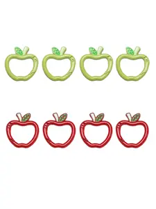 8-Pack Cute Apple Shape Carabiner Keychains, Aluminum Alloy Clips for Key Chains, Water Bottle Holders, Dog Leashes, DIY Accessories