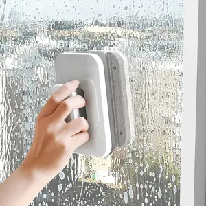 Double-Sided Window Cleaner, Magnetic Window Cleaning Tool, Large Handle High Safety Durable Plastic, Glass Wiper for Tall Buildings