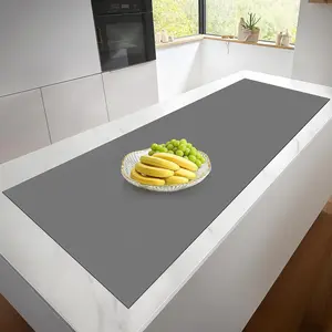 Silicone Mat Roll - Silicone Mats for Kitchen Counter, Heat Resistant Countertop Protector, Non-Slip Table Mat Desk Saver Pad, Multi-functional Cuttable Silicone Mat, Craft Mat - 17IN X 5FT Coasters Tableware
