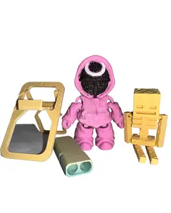 Keychains & Statues Figurines Kit - 4 Euihyun Figurine Keychains + Emergency Whistle + Keychain iPhone Stand