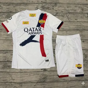2025/26 Home Away Unisex Soccer Football PSG Team khvicha kvaratskhelia #7 Champions League/Ligue - Fans Version Navy Red Football Jersey