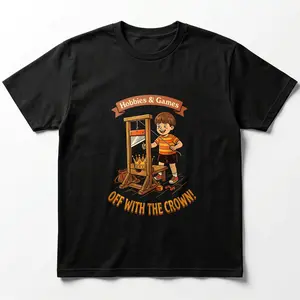 No Kings Protest Shirt Off With the Crown Anti Monarchy Funny Guillotine Graphic Tee