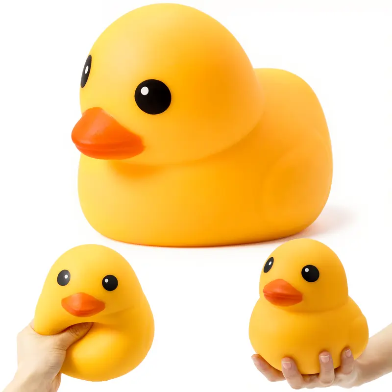 JOYIN Jumbo Squishy Sitting Duck Toy - Moldable Stress Reliever, Sensory Fidget Tool, Slow Rising, Comforting Squeeze, Classroom Rewards, Desk Focus Aid for 8+ Kids, Calm Corner Gift