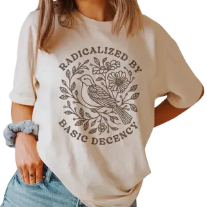 Radicalized by Basic DecencyUnisex Shirt, FDT Anti Trump Protest Shirt, Anti Fascism TShirt, Democratic Liberal Leftist Tee