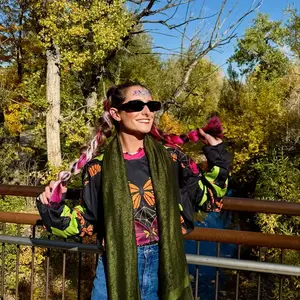 Butterfly Kaleidoscope Rave Jersey – Disco Rave Girl Hockey Shirt, Psychedelic Festival Outfit, Long Sleeve Rave Top