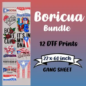 Puerto Rico DTF Bundle Sheet