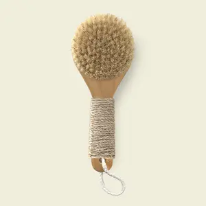 Esker Dry Brush | Natural Exfoliating Body Brush for Pre-Shower Routine | Supports Lymphatic Flow, Boosts Circulation & Gently Sweeps Away Dull Skin for a Radiant, Energized Morning Glow