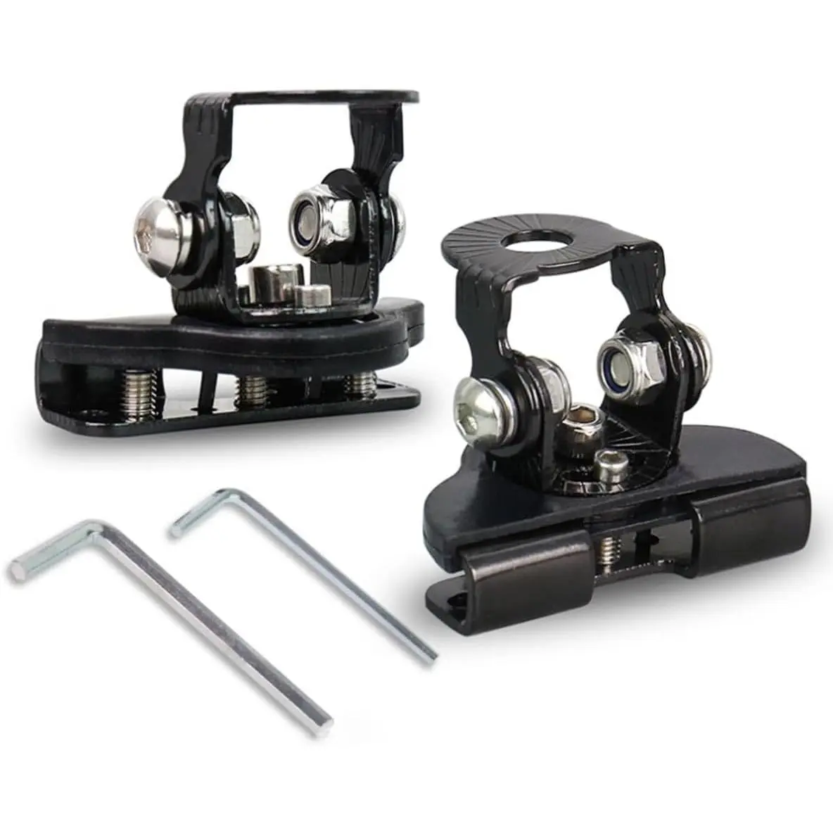 2PCS LED Light Bar Mounting Brackets, Universal Hood Light Mounts, Adjustable Ditch Light Brackets, Work Light Mount Bracket Auxiliary Lighting Accessories for Off Road Truck Car