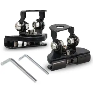 2PCS LED Light Bar Mounting Brackets, Universal Hood Light Mounts, Adjustable Ditch Light Brackets, Work Light Mount Bracket Auxiliary Lighting Accessories for Off Road Truck Car