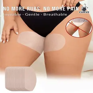 10pcs Invisible Sweat Barrier Pads, Anti-Friction Leg Guards, Hidden Moisture Protection, Ideal for Overweight Individuals, Comfortable & Effective, Sweat Absorbent, Breathable Sweat Absorption