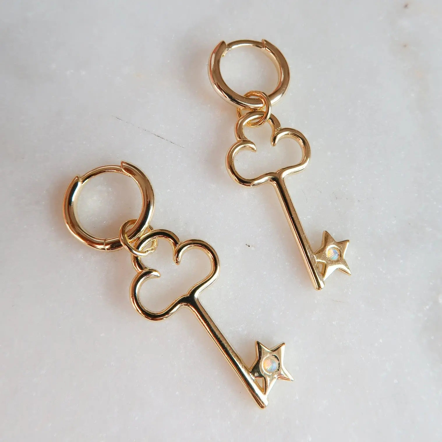 Diary Key Earrings