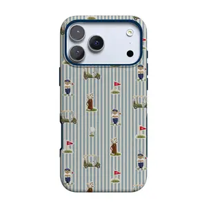 Casely iPhone 17 Pro Max Case | Clubhouse | The Caddie Print | Bold Protective Design | Compatible with MagSafe