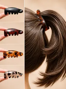 4-Pack Hair Clips, Strong Hold Hair Grips, Tortoiseshell Hair Clamps, Versatile Basic Hair Accessories, Daily Commute Hair Clips, Women's Hair Decorations