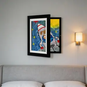 Children Artwork Picture Frames, Reusable Front Opening, 8.5x11 Inch, Holds Up to 130 Photos, Ideal for Kids' Drawings & Crafts