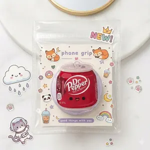 Cute Dr Pepper Phone Grip – Fun Cartoon Soda Can Holder, Kawaii Magnetic Pop Holder for Teens & Drink Lovers