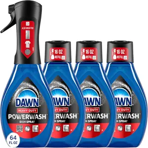 Powerwash Heavy Duty Dish Spray All-Purpose Cleaner and Degreaser, 64oz, 1 SK + 3 RF