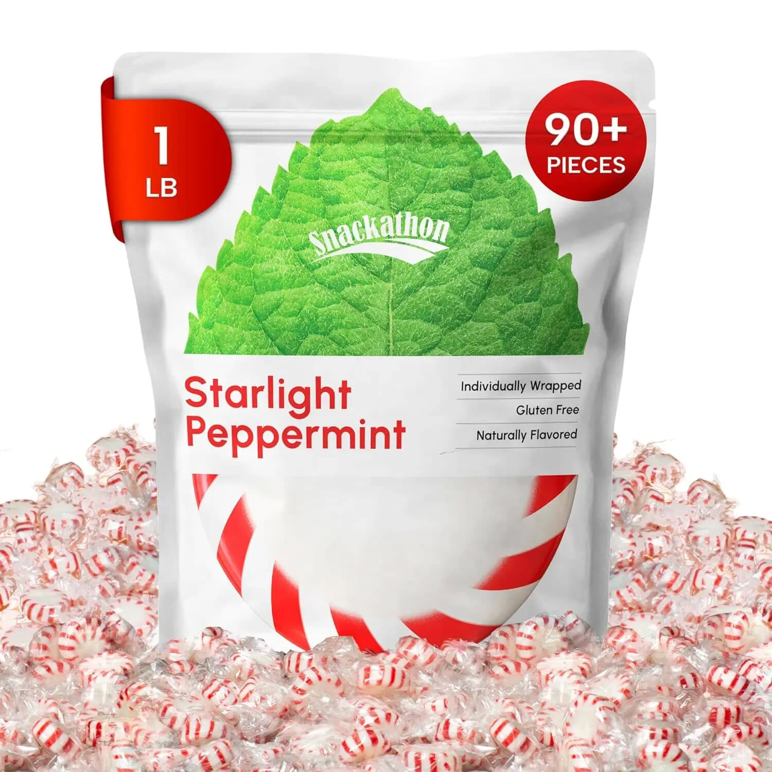 Snackathon Starlight Candy, Peppermint, Individually Wrapped, Snackathon Starlight Candy, Peppermint, Individually Wrapped,