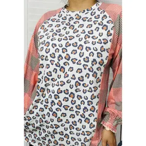 Wiley Leopard Plaid Top