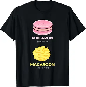 100% cotton Unisex Macaron Macaroon Macaron Lover T-Shirt