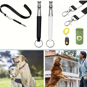 2PCS Training Whistle Dog To Stop Barking Adjustable Ultrasonic Silent Dog Whistle with Lanyard Professional Dog Recall Control Neighbor Dog Stop Dog Attack Training Whistle