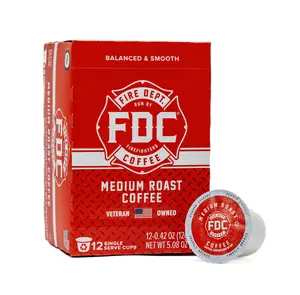 Fire Dept. Coffee’s Core Coffee Pods & Capsules- 12 & 24ct Pods- 10 & 20ct Capsules- Gives Back To Firefighters- Natural Beverage