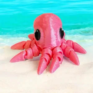 Mini tiny octopus 3D printed figure decoration