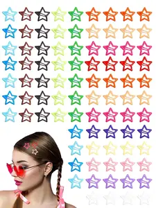 10/20/40 Cute Star Hair Clips for Women & Girls, Small Non-Slip All-Season Accessories, Plain Design Multi-Color Options, Star Hair Accessory for Girls