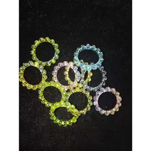 439(12PCS) | Colorful Acrylic Rings for DIY Jewelry & Pens
