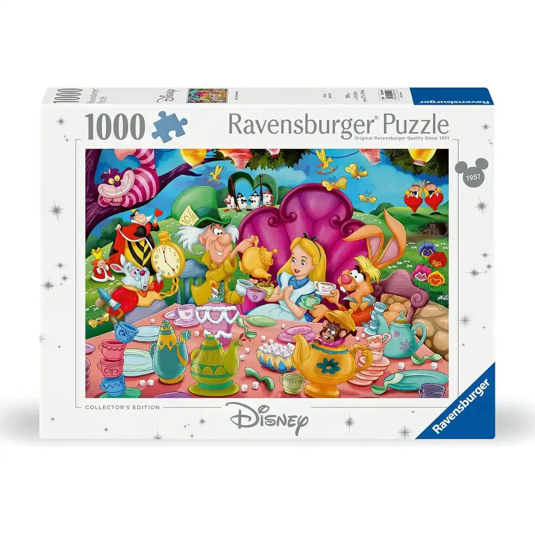 Ravensburger Disney Alice in Wonderland 1000-Piece Collectibles Puzzle Game - Glare-Free Surface, Interlocking Pieces, Linen Finish for Indoor Fun