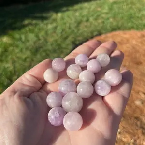 Kunzite Crystal Mini Spheres