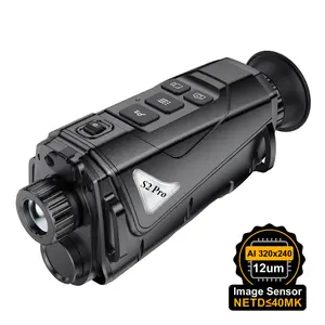 Thermal Imaging Monocular, 256x192 Resolution Infrared Handheld Optic with 15mm Lens, 930yds Detection Range, IP66, 1.43" AMOLED, 8.4oz, Built-in 32GB Memory