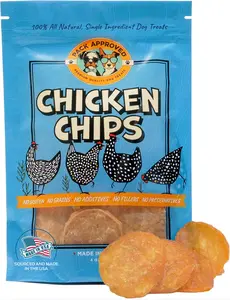 Pack Approved Chicken Chips for Dogs - All-Natural Single Ingredient Dog Treats