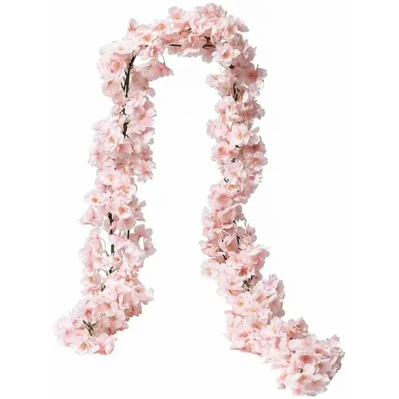 Artificial Flower Vine, Creative DIY Spring Fake Flower Garland for Easter Decor, Decorative Plastic Flowers & Plants for Home and Wedding Parties, Rosy Eternal Flowers and Artificial Flower Wreath, Faux Floral Garland