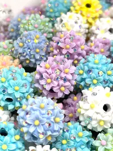 Flower Power Acrylic Beads | | Flower Beads | Colorful Beads | Beadable Craft | Fancy Beads