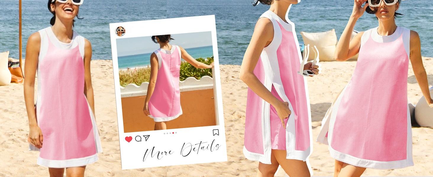 YeeZaa Color Block Matching Set for Women 2 Piece Sets 2026 Spring Summer Outfits Short Sleeve Pullover Top and Pocket Shorts Casual & Cute Colorblock Two Piece Sweatsuit SpringStatements